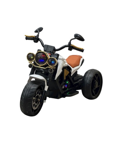 Uşaq elektrik motosikli MT2388AG, 2+ yaş, qara/ağ