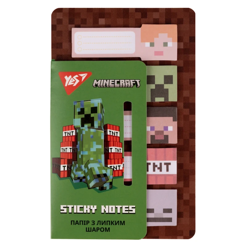 Yapışqan qatlı əlfəcin dəsti Yes Minecraft 170323, 100 əd Yapışqan qatlı əlfəcin dəsti Yes Minecraft 170323, 100 əd