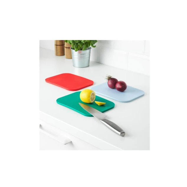 Набор разделочных досок IKEA 365+, 22x16 см, 3 шт, полиэтилен, разноцветный