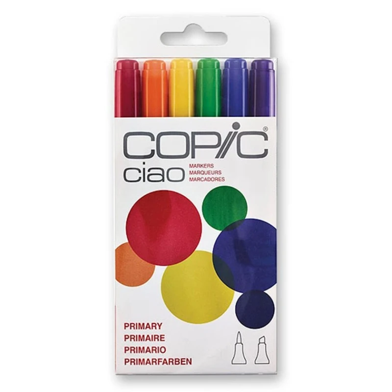 Marker dəsti Copic Ciao Primary, 6 ədəd