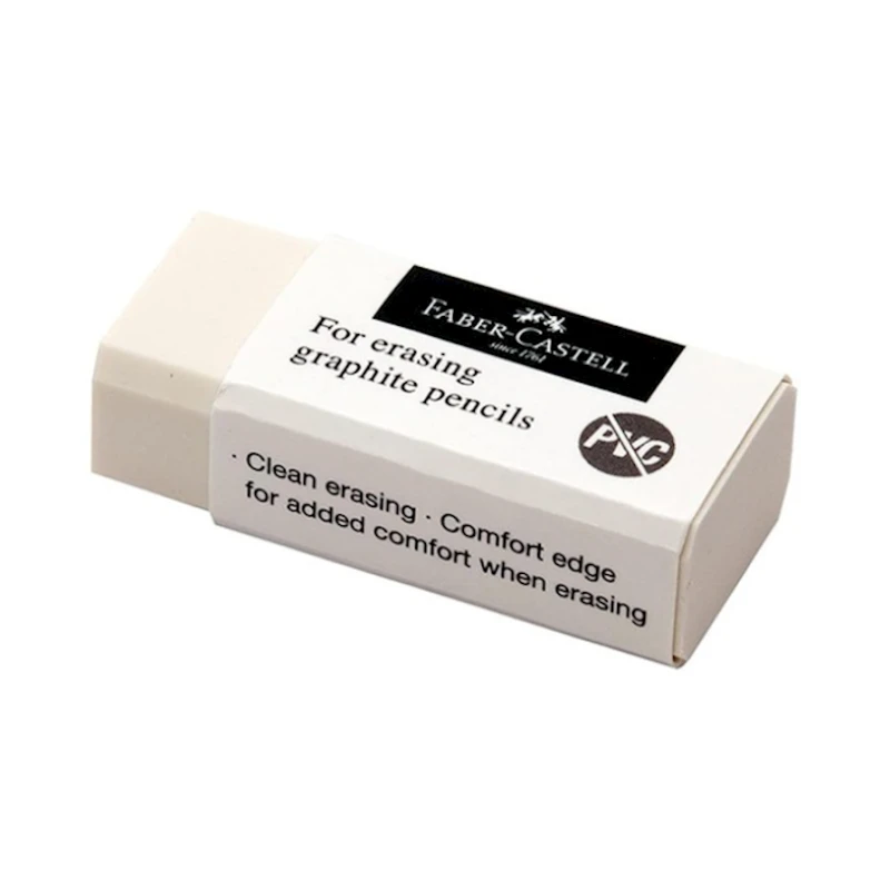 Ластик Faber-Castell For erasing graphite pencils, белый Ластик Faber-Castell For erasing graphite pencils, белый