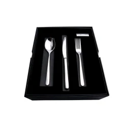 Набор столовых приборов Porland Solenza, мытье в посудомоечной машине, нержавеющая сталь, серебристый, 17/20 см, на 6 персон, 18 предметов