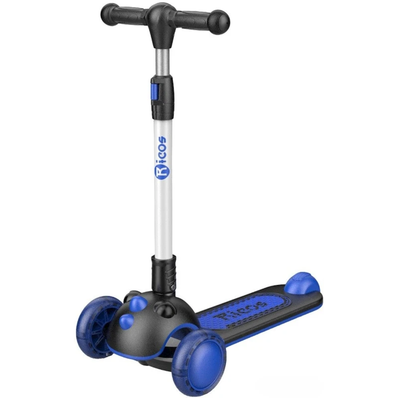 Детский самокат Ricos Dino KB108, синий Детский самокат Ricos Dino KB108, синий