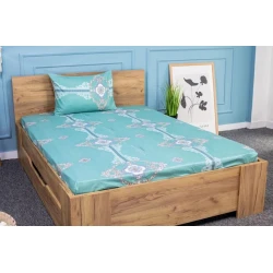 Комплект постельного белья Moon Star SHA-0000997, простыня 180x200 см, наволочка 50х70 см (2 шт), двуспальный, хлопок, разноцветный