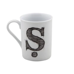 Кружка Porland Letter Ş 04AP016554, белая, 285 мл