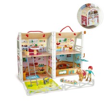 Oyun dəsti Hape Pony Club Ranch, 3+ yaş, 25 parça