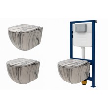 Unitaz Komplekt Caesar Asma 1190 A / İnstalyasiya Dəsti