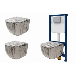 Туалетный гарнитур Caesar Hanging 1190 A / Комплект для установки Туалетный гарнитур Caesar Hanging 1190 A / Комплект для установки