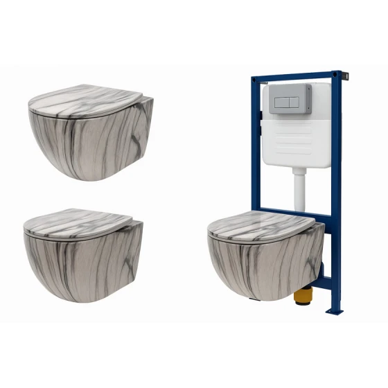 Туалетный гарнитур Caesar Hanging 1190 A / Комплект для установки Туалетный гарнитур Caesar Hanging 1190 A / Комплект для установки