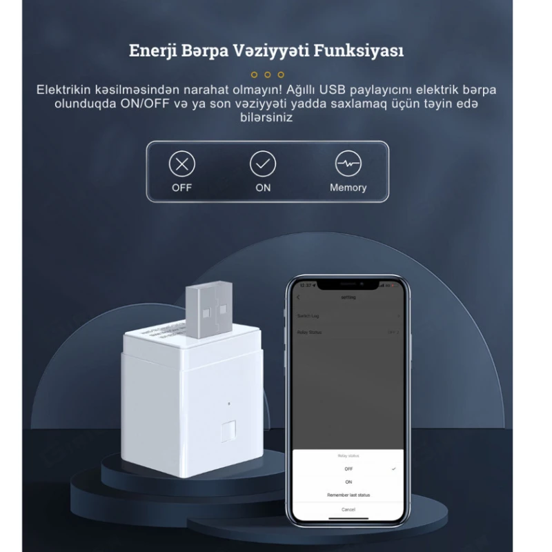 Умный двойной USB-концентратор, Wi-Fi Умный двойной USB-концентратор, Wi-Fi