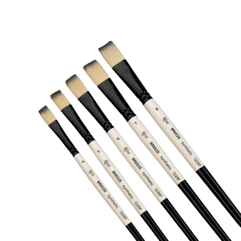 Кисть плоская Rosa Breeze 1226F № 01, синтетика Кисть плоская Rosa Breeze 1226F № 01, синтетика