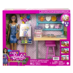 Кукла Barbie Create art studio HCM85, 29 см