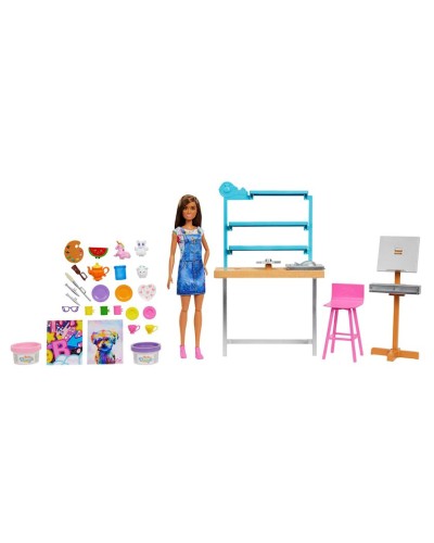 Kukla Barbie Create art studio HCM85, 29 sm