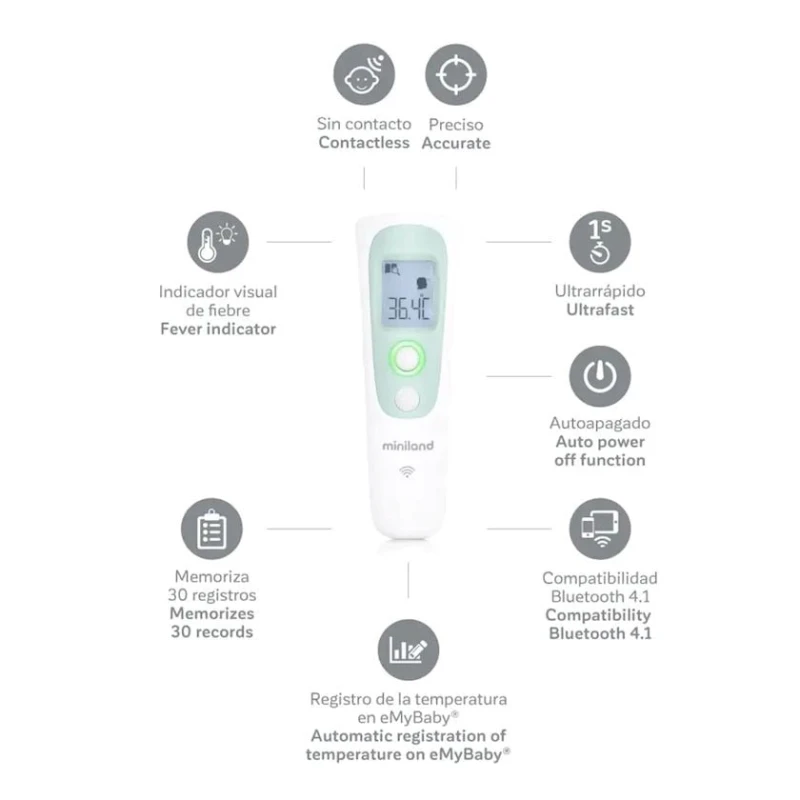 Бесконтактный термометр Miniland Thermoadvanced Pharma 89379 Бесконтактный термометр Miniland Thermoadvanced Pharma 89379