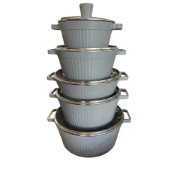 Набор кастрюль, гранит, серый/серебристый, 10 предметов, 22/24/28/32 см Набор кастрюль, гранит, серый/серебристый, 10 предметов, 22/24/28/32 см