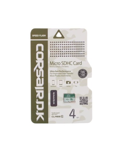 Yaddaş kartı Corsair 4GB microSDHC class 10 UHS-I