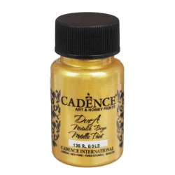 Акриловая краска-металлик Cadence Dora Metallic Paint 136 Rich Gold 50 мл