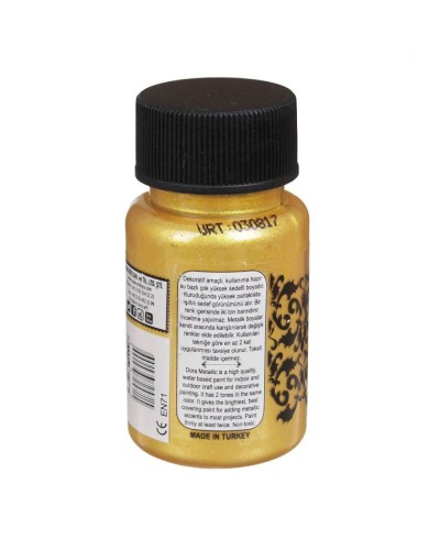 Akril boya-metallik Cadence Dora Metallic Paint 136 Rich Gold 50 ml