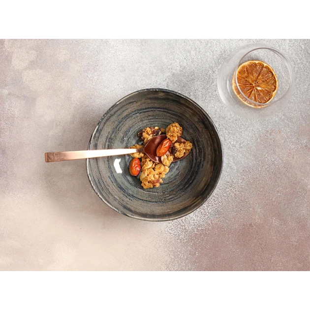 Салатница Porland Stoneware Vintage, керамогранит, серая, 15x5.6 см (04SWA000159 )