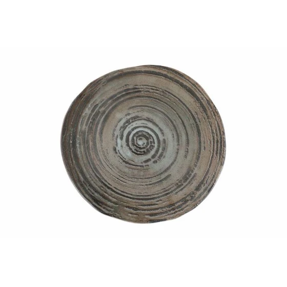Тарелка Porland Stoneware 04SWA000055, керамогранит, коричневая, 22 см Тарелка Porland Stoneware 04SWA000055, керамогранит, коричневая, 22 см