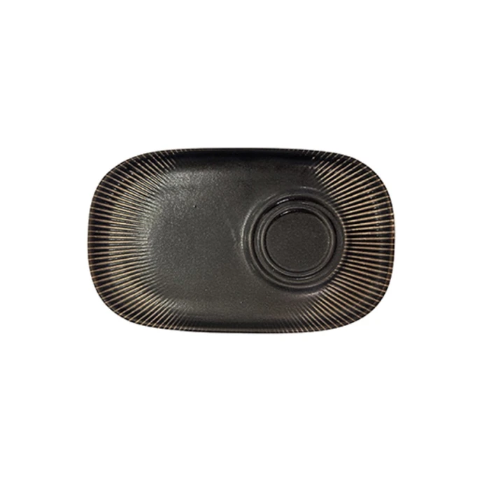 Блюдо ID-Fine Reckless Mesa, фарфор, серое, 22 см