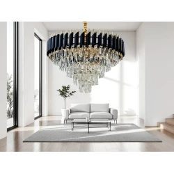 Подвесная люстра Şəms Aydınlatma 813-60 см, черная