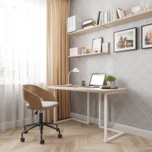Yazı masası 3563_M2LoftTTSonwh Sonoma, LDSP, 75x66x136 sm