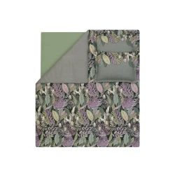 Комплект постельного белья Yataş Hanes, пододеяльник 200x220 см, простыня 260x240 см, наволочки 50x70 см, двуспальный, хлопковый сатин, хаки