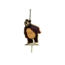 Tort üçün şam-fiqur Party Shop Ayı, qəhvəyi