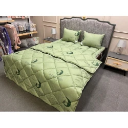 Одеяло Moon Star SHA-0000887, 155х215 см, полутораспальное, всесезонное, бамбуковое волокно, хаки