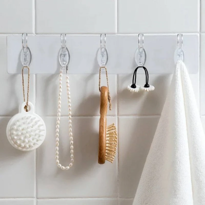 Клейкая настенная вешалка P202461 прозрачная Клейкая настенная вешалка P202461 прозрачная