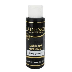Акриловая краска Cadence Premium Acrylic Paint 0002 Black, черный, 70 мл Акриловая краска Cadence Premium Acrylic Paint 0002 Black, черный, 70 мл