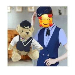 Yumşaq oyuncaq Hava Gəmisinin Stuardessa, 24x8.5 sm