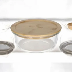 Qida saxlama konteyneri BTC-086, borosilikat şüşə, 620 ml