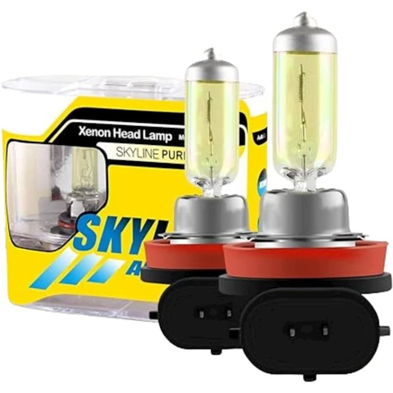Avtomobil faraları üçün halogen lampa Skyline H11 - H8, sarı, 12V, 55W Avtomobil faraları üçün halogen lampa Skyline H11 - H8, sarı, 12V, 55W
