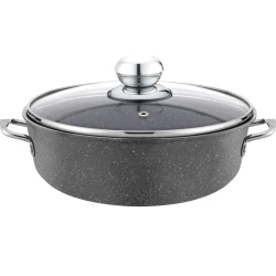 Böyük tava Shosman 5581, qranit, boz, 32 sm