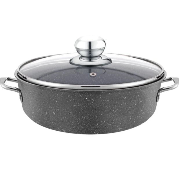 Сотейник Shosman 5581, гранит, серый, 32 см