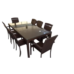 Комплект садовой мебели Zili Rattan Çin, на 8 человек, коричневый Комплект садовой мебели Zili Rattan Çin, на 8 человек, коричневый