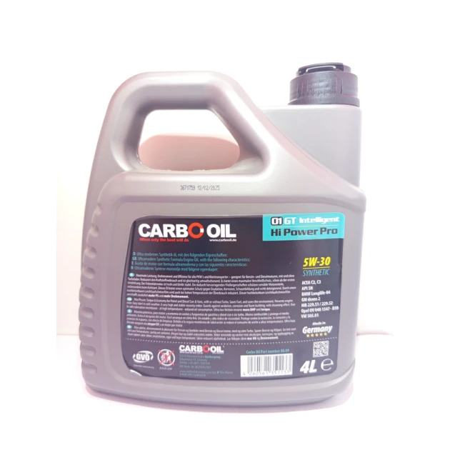Моторное масло Carbo Oil 5W30, C2,C3 4 л Моторное масло Carbo Oil 5W30, C2,C3 4 л
