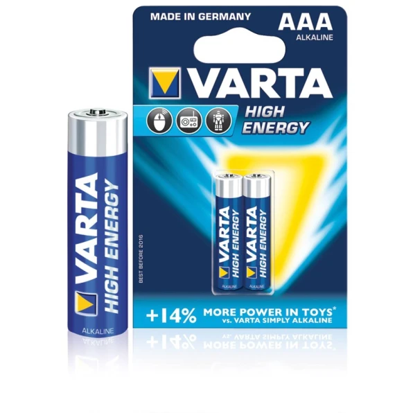 Батарея Varta High Energy 4903 AAA, 2 шт