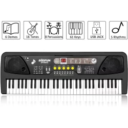 Детское пианино-синтезатор Bigfun BF830A2, с микрофоном