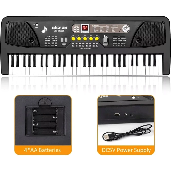 Детское пианино-синтезатор Bigfun BF830A2, с микрофоном Детское пианино-синтезатор Bigfun BF830A2, с микрофоном