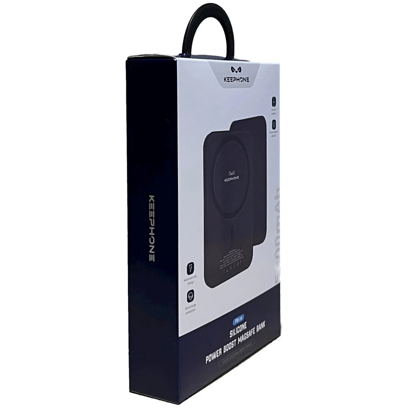 Внешний аккумулятор Keephone 5000 mAh MagSafe Black Внешний аккумулятор Keephone 5000 mAh MagSafe Black