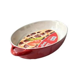 Форма для выпечки Danny Home, 38x22x6 см, керамика, красная Форма для выпечки Danny Home, 38x22x6 см, керамика, красная