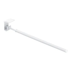 Держатель для полотенец Wenko, 6x7x43-77 см, металл/пластик, одинарный, белый