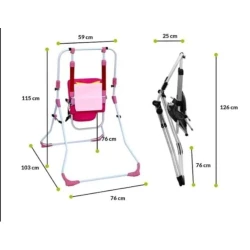 Детские качели azr2241, розовые/белые, 1-5 лет Детские качели azr2241, розовые/белые, 1-5 лет