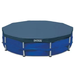 Тент для каркасного бассейна Intex Metal Frame Pools 28032, синий, 457 см Тент для каркасного бассейна Intex Metal Frame Pools 28032, синий, 457 см