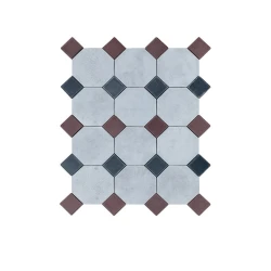 Dekorativ səkkizguşəli mozaika tamet daşları 1KV.