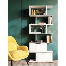 Stellaj ev_12116120, laminat, ağ, 73x23x175 sm