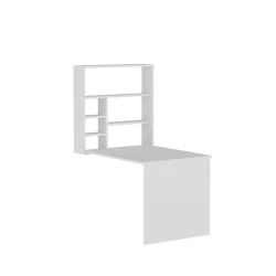 Kompüter masası Art_Komp_Masası 13, LDSP, ağ, 150x90x16 sm